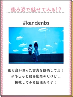 後ろ姿で魅せる！部門 #kandenbs あなたの後ろ姿を撮った写真を投稿してね！※ちょっと難易度高めだけど...挑戦してみる価値あり？！