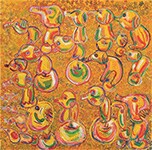 ゾウのリンゴ乗り。 ゾウのリンゴ乗り。