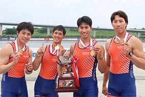 男子クォドルプル（山口、兼康、武田、菅原）