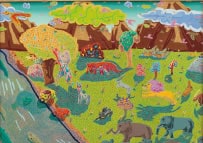 「アフリカのサバンナ」　51.5×72.8cm