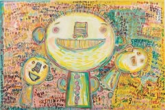 「トラック野郎」　80×90cm