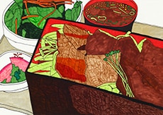 「近江牛肉重（竹）」　38×54cm