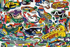 「北極の生き物たち」　55×80.5cm