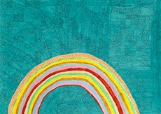 「7色にじ」　54.3×76.5cm