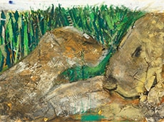 「ライオン」　33×44cm