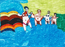 「ストリップショー」　39×54cm