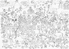 「童謡メドレー」　38×53cm