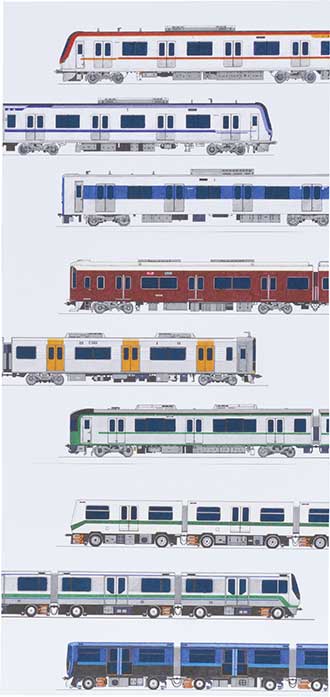 「関東、関西の電車」 江見　亮輔
